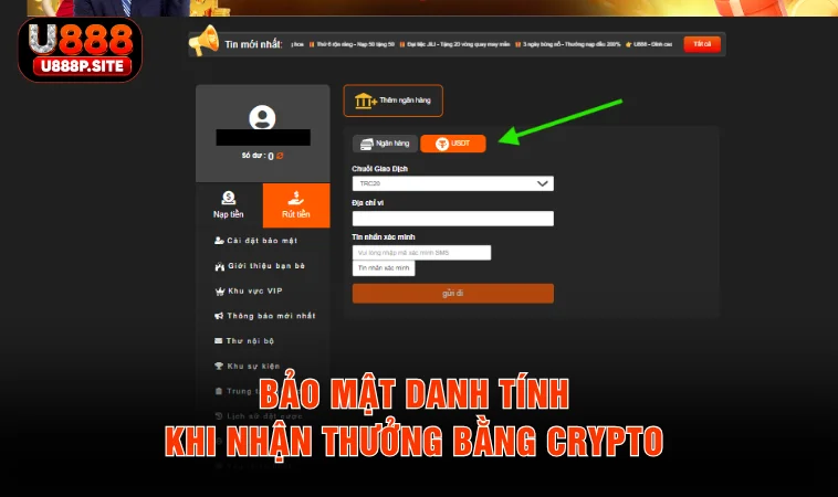 Bảo mật danh tính khi nhận thưởng bằng crypto