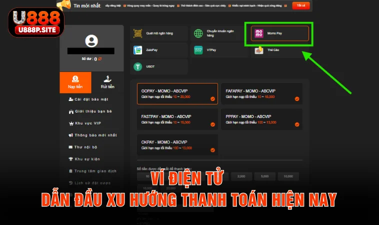 Ví điện tử dẫn đầu xu hướng thanh toán hiện nay